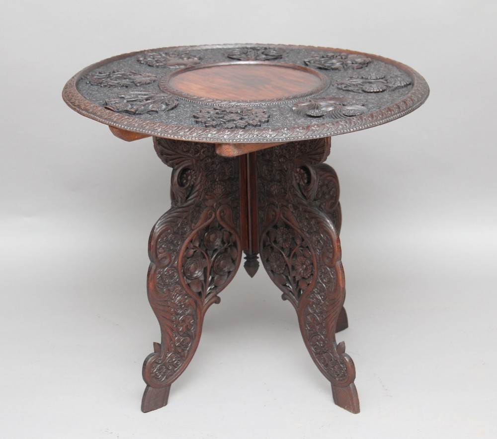 19th Century carved occasional table