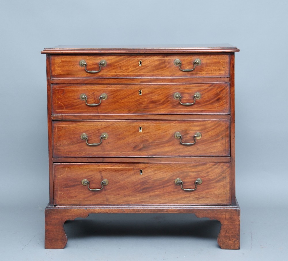 18th Century inlaid mahogany chest