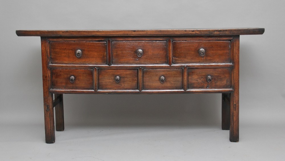 19th Century Chinese elm dresser