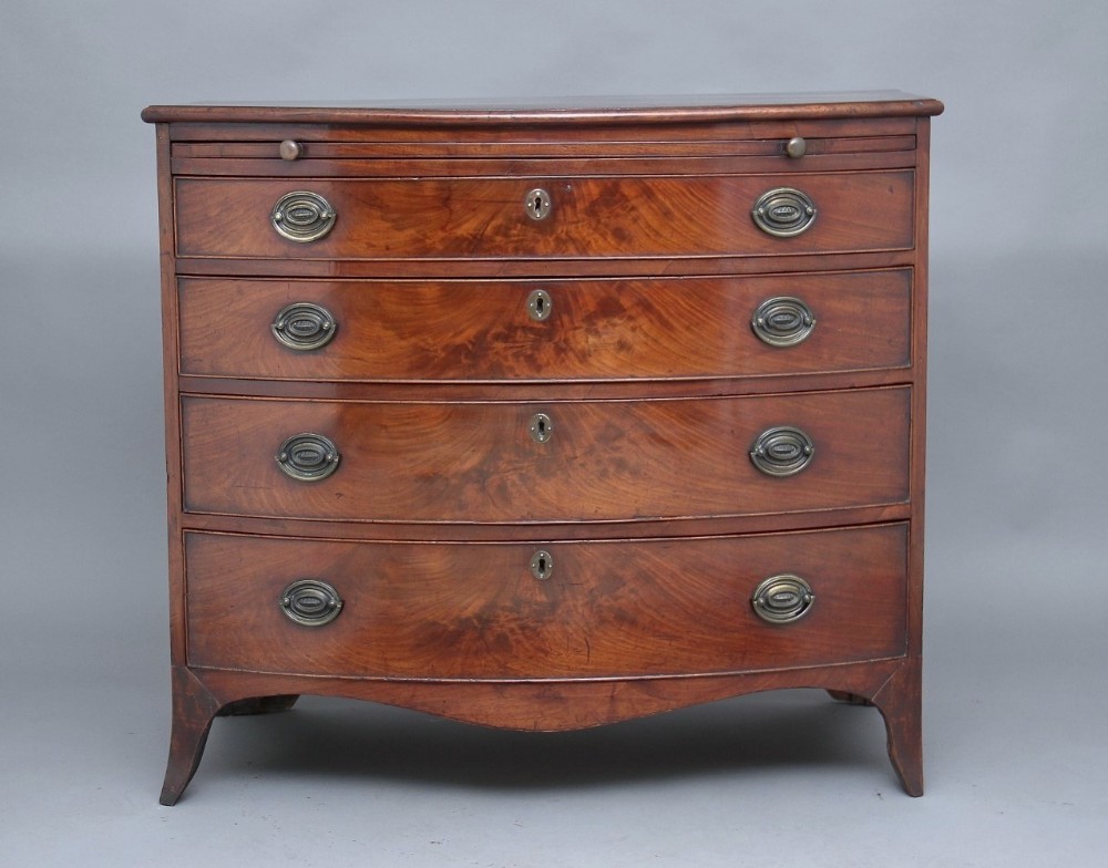 18th Century mahogany chest with slide