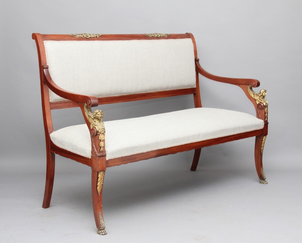 19th Century French mahogany sofa