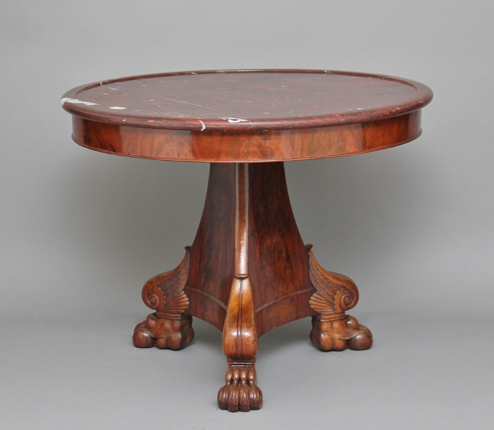 19th Century mahogany gueridon table