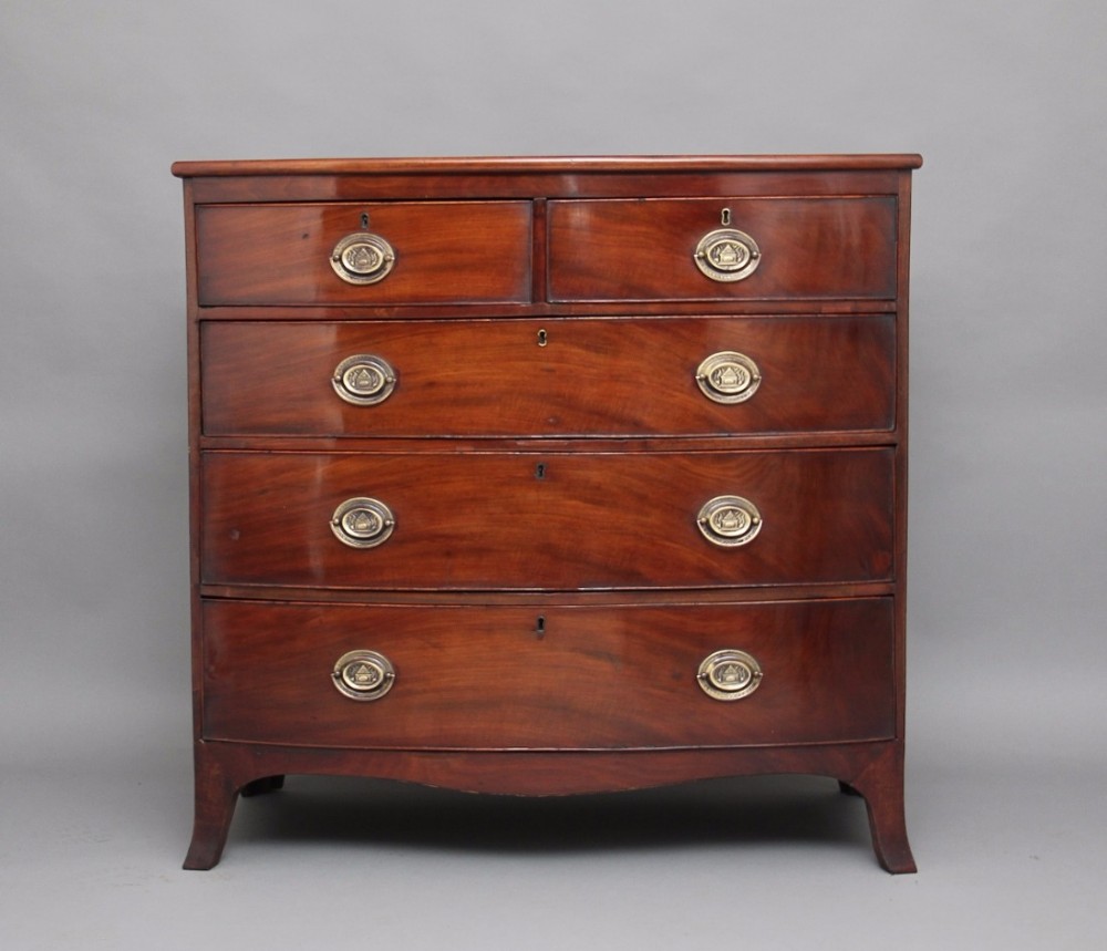 19th Century mahogany bowfront chest