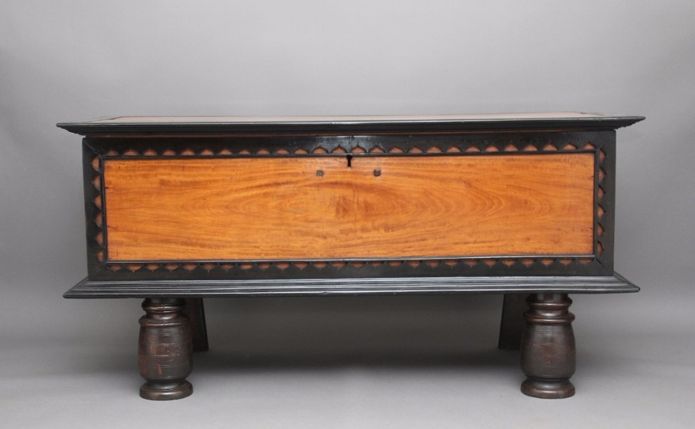 18th Century Ceylonese satinwood coffer