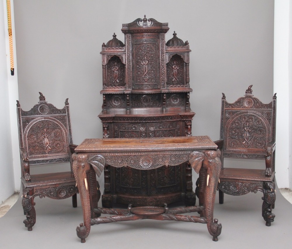 19th Century Indian rosewood suite
