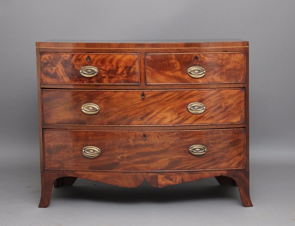 19th Century mahogany bowfront chest