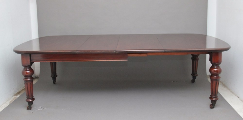 19th Century mahogany dining table