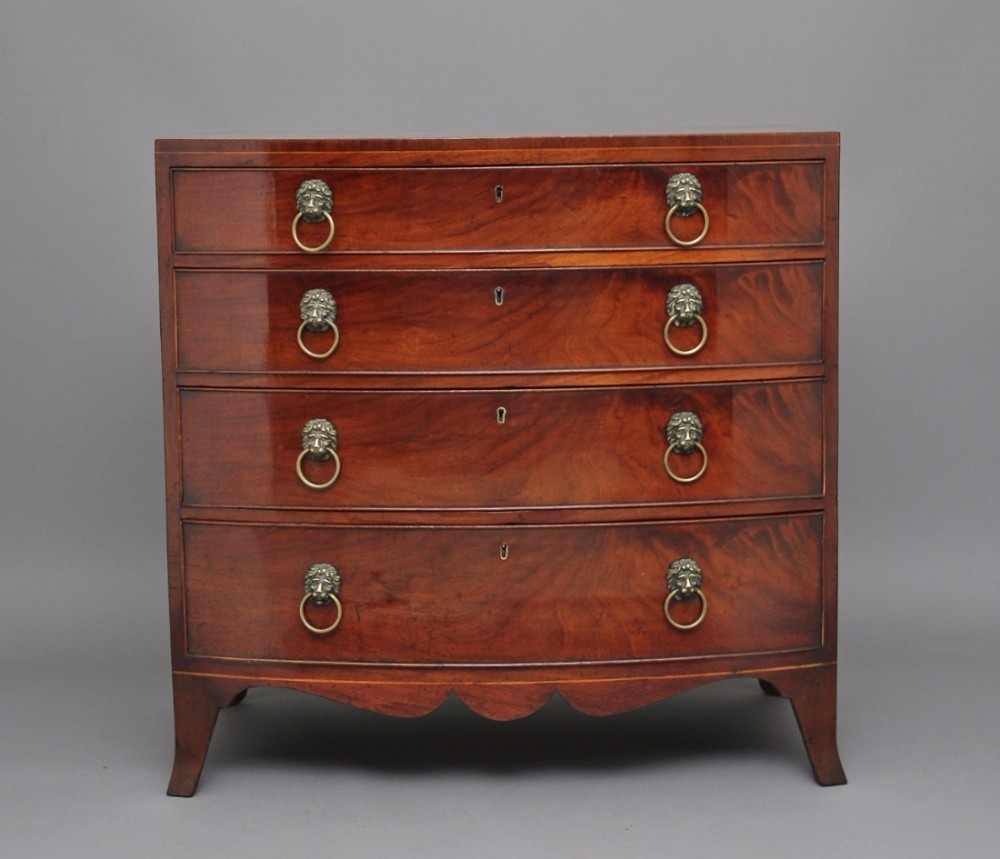 Early 19th Century mahogany bowfront chest