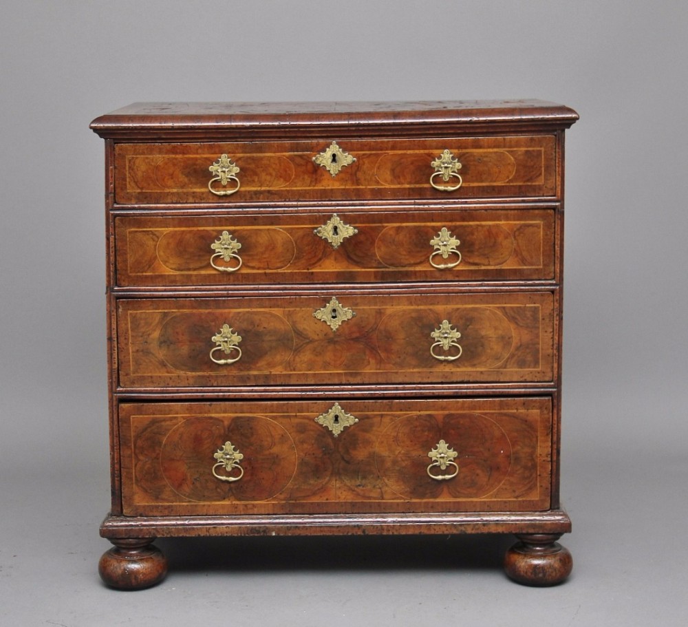 18th Century oyster wood chest