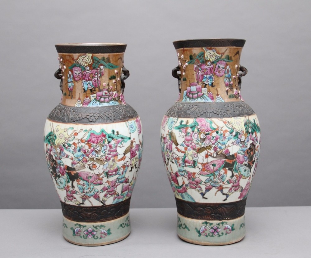 Pair 19th Century Chinese vases