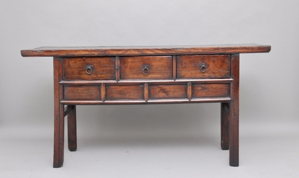 19th Century Chinese elm dresser