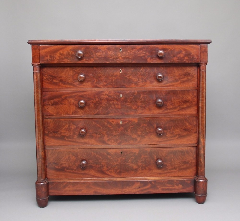 19th Century Scottish mahogany chest of drawers