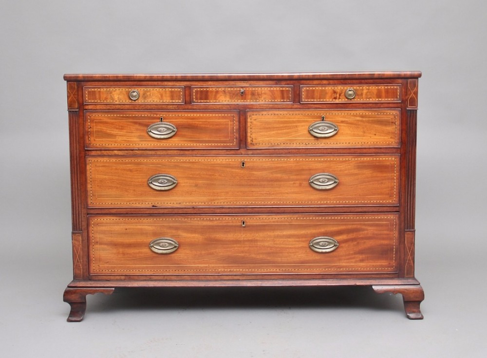 Early 19th Century inlaid mahogany chest