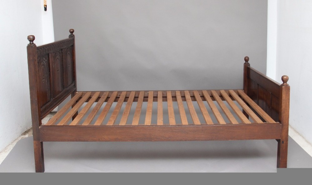 18th Century and later oak bed