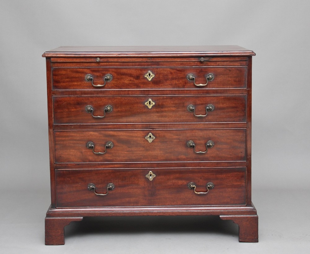 18th Century mahogany chest with slide