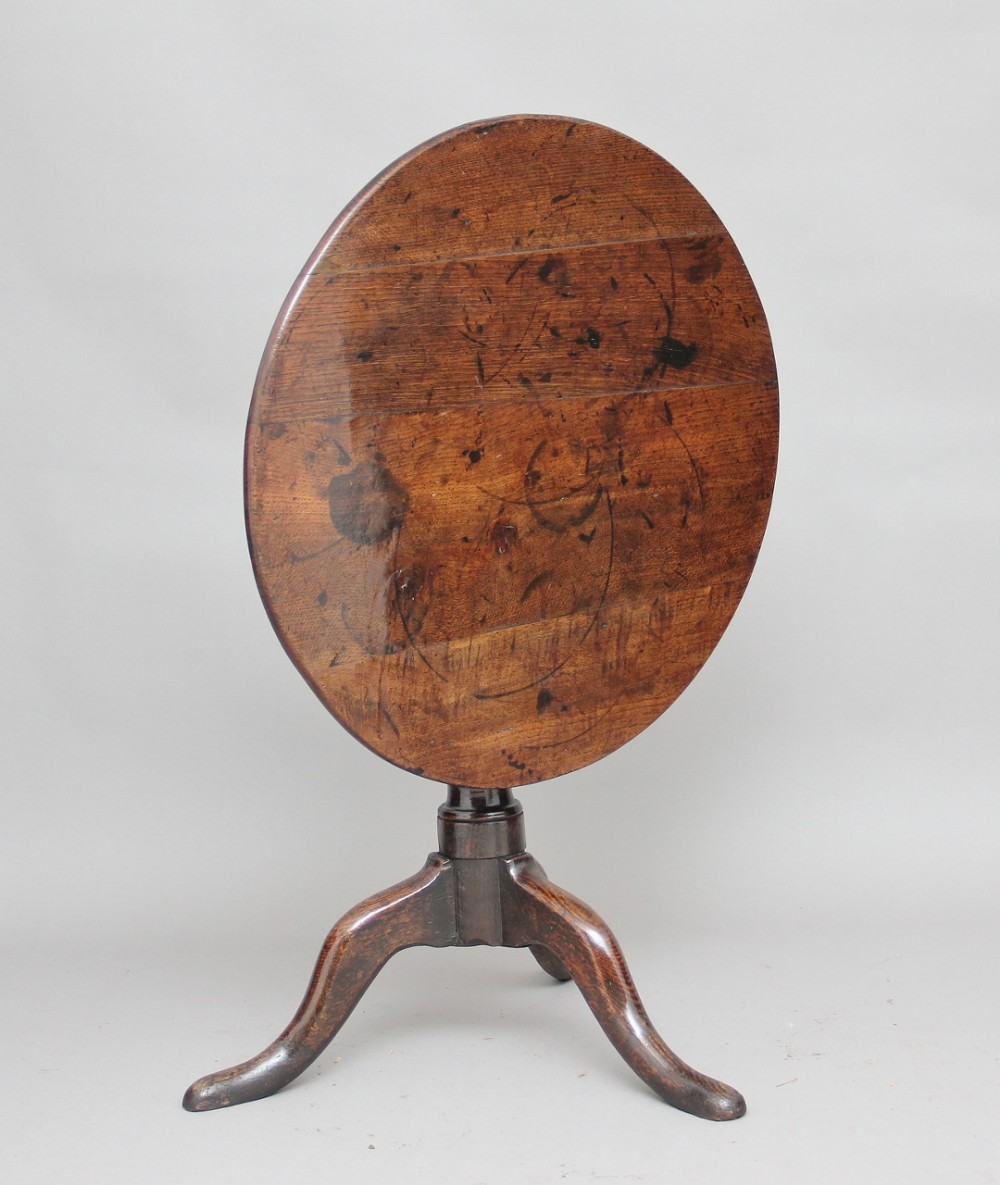 18th Century Oak tripod table