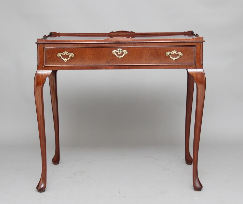 18th Century mahogany silver table