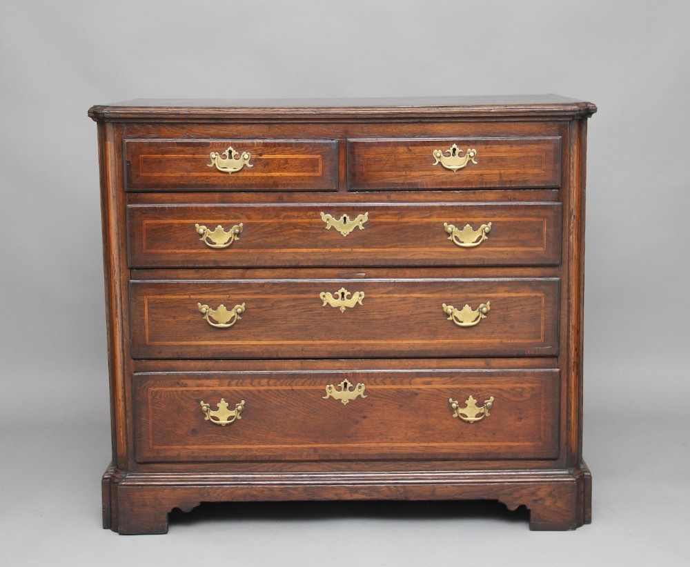 18th Century oak chest of drawers