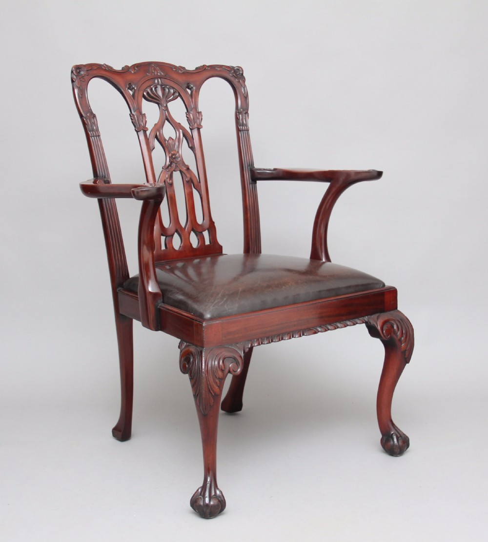 19th Century Chippendale style armchair