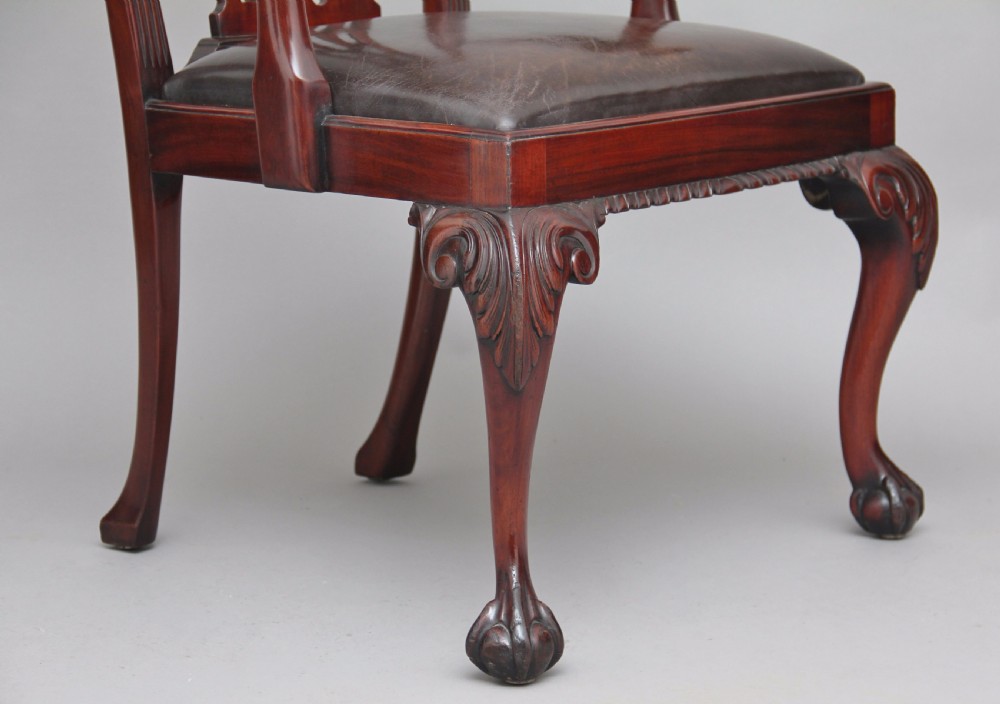 19th Century Chippendale style armchair View VII
