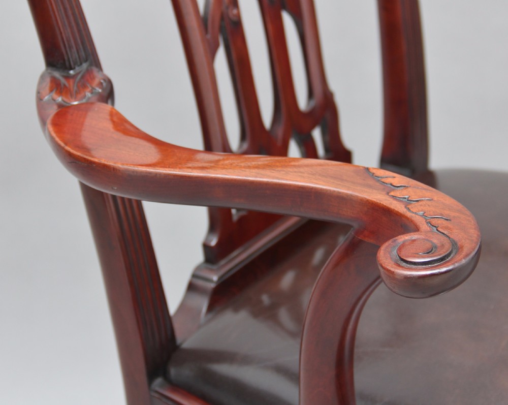 19th Century Chippendale style armchair View IX