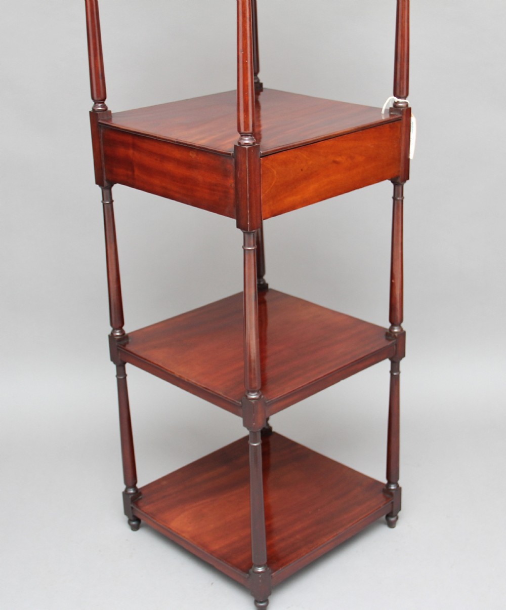 Early 19th Century mahogany five tier whatnot View IX