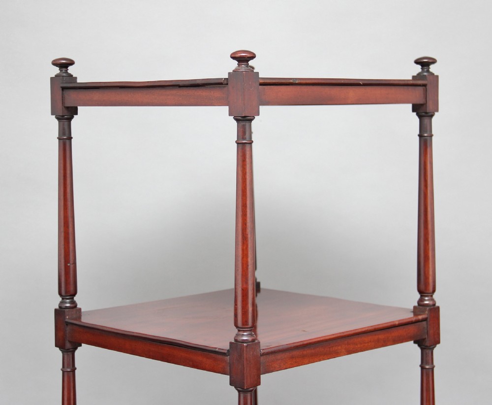 Early 19th Century mahogany five tier whatnot View X