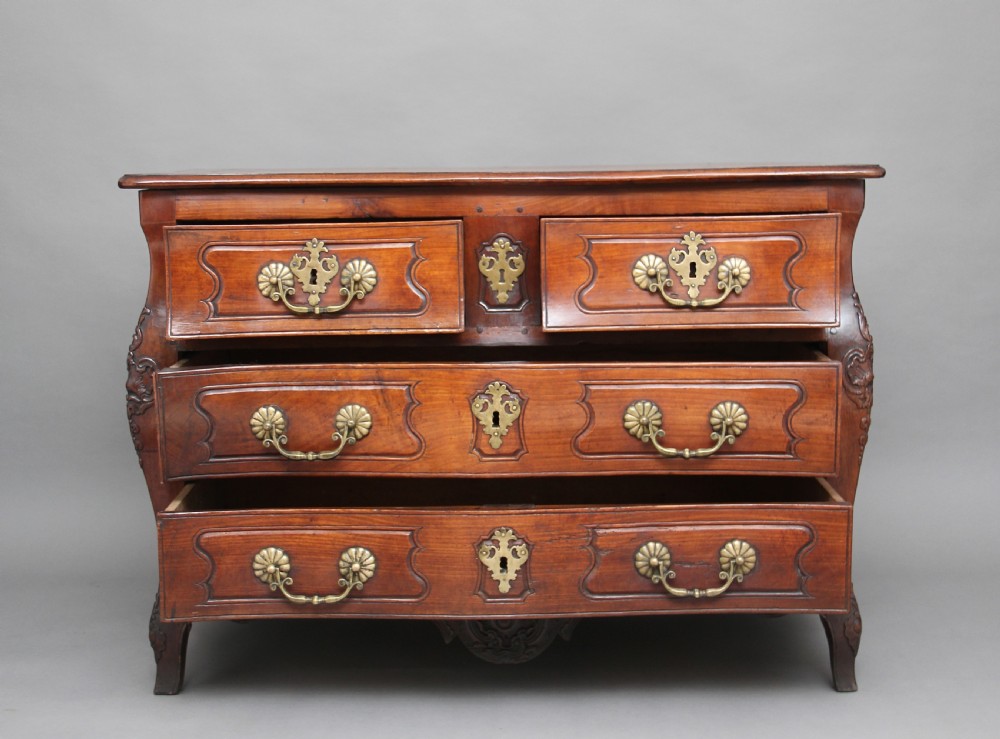 18th Century French cherry wood commode View II