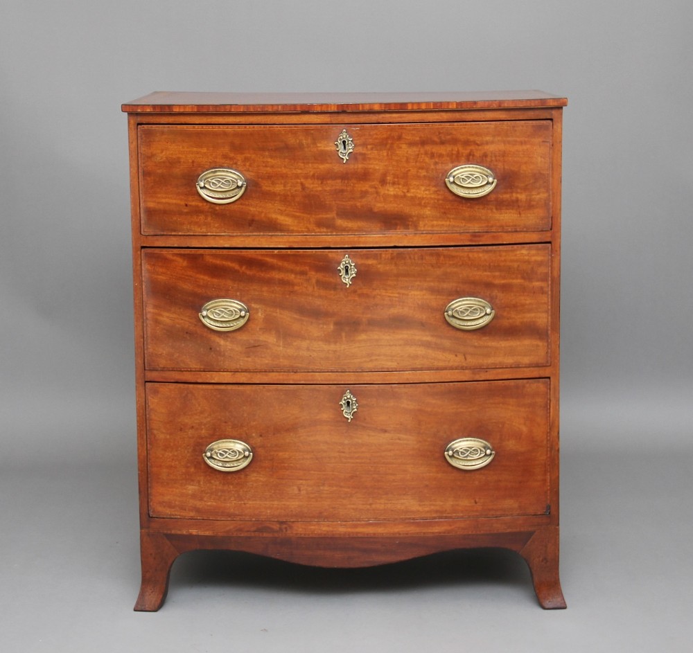 19th Century mahogany bowfront chest