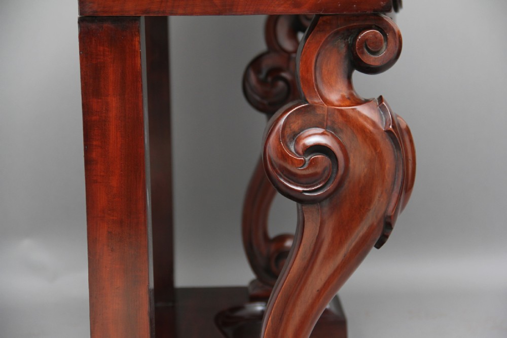 19th Century mahogany console table View X