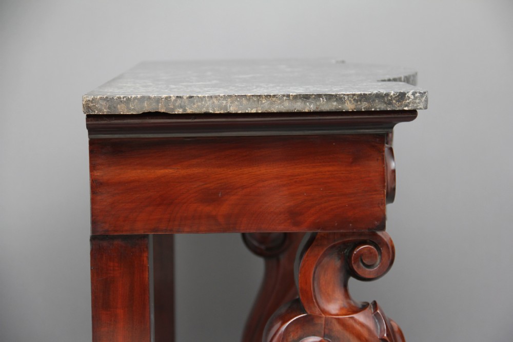19th Century mahogany console table View XI