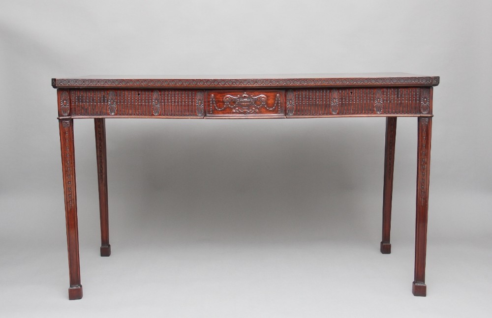 Early 20th Century carved serpentine serving table