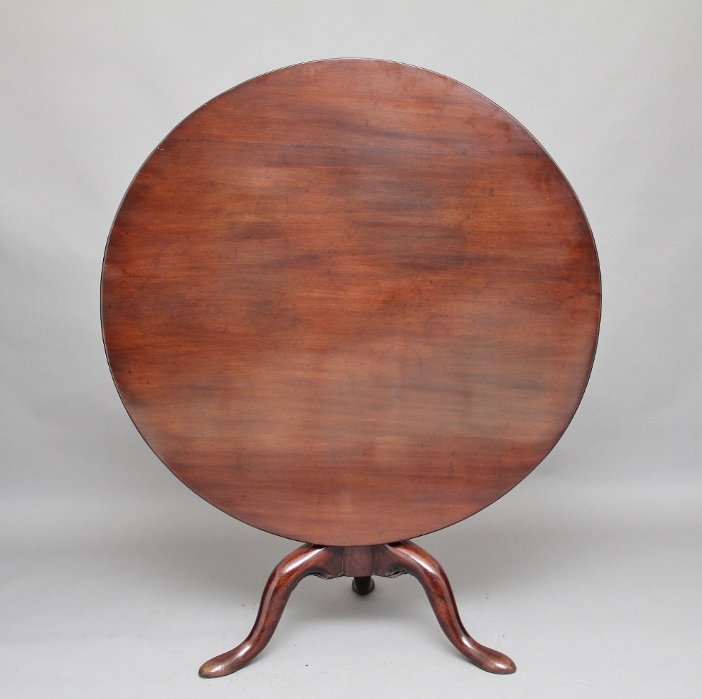 18th Century mahogany tripod table