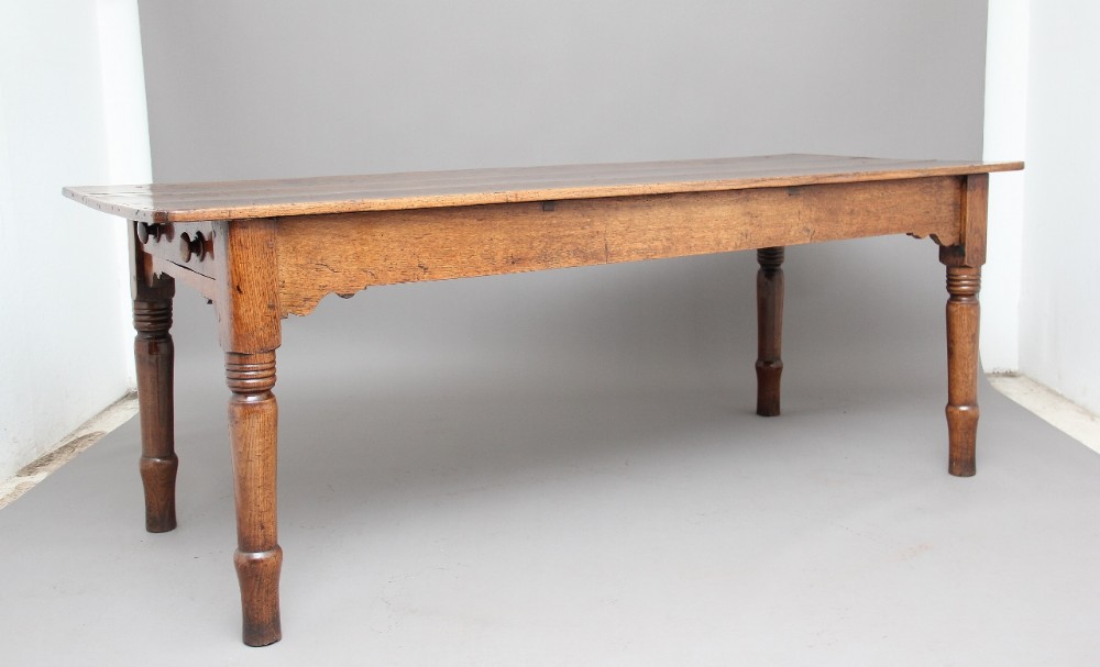 Early 19th Century oak farmhouse table