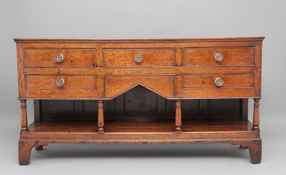 Early 19th Century oak potboard dresser