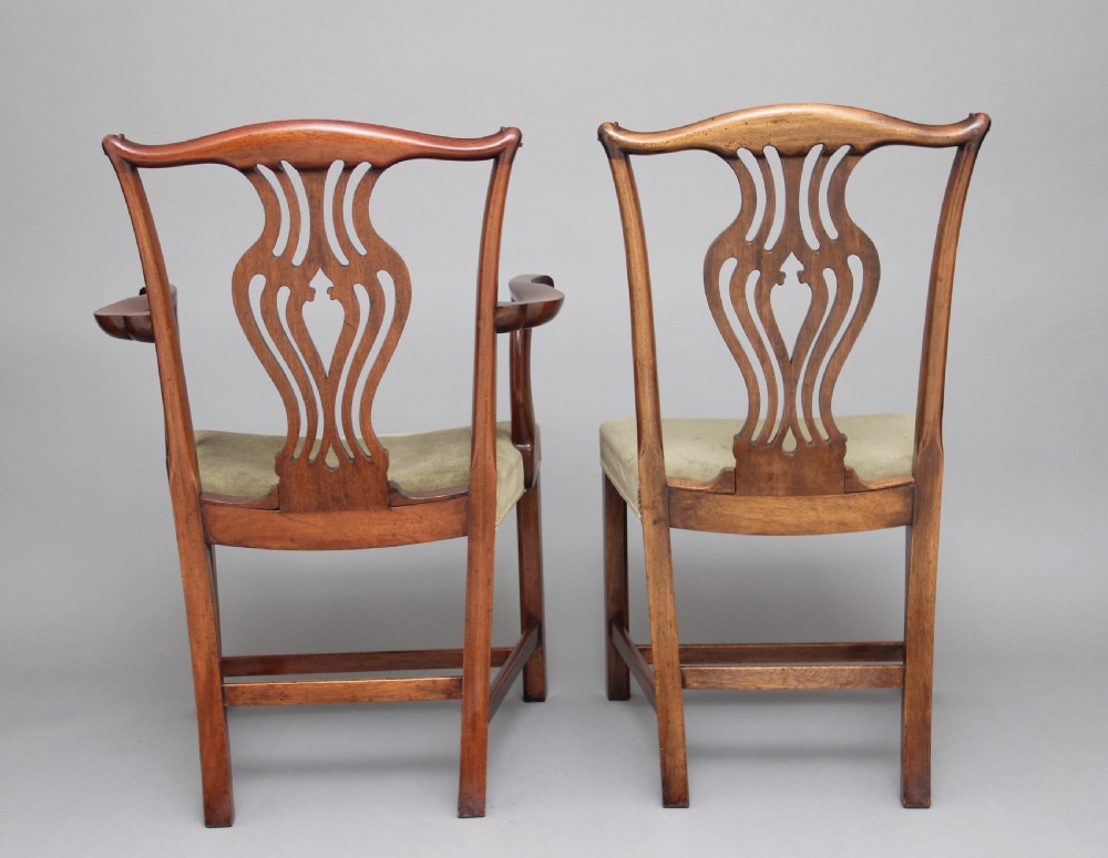 Set of ten early 20th Century Chippendale chairs View IV