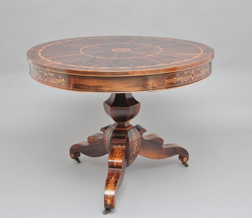 Early 19th Century rosewood center table