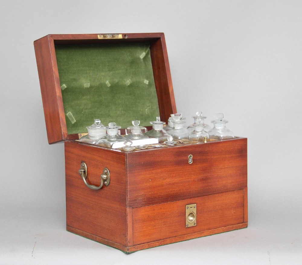 19th Century mahogany apothecary box