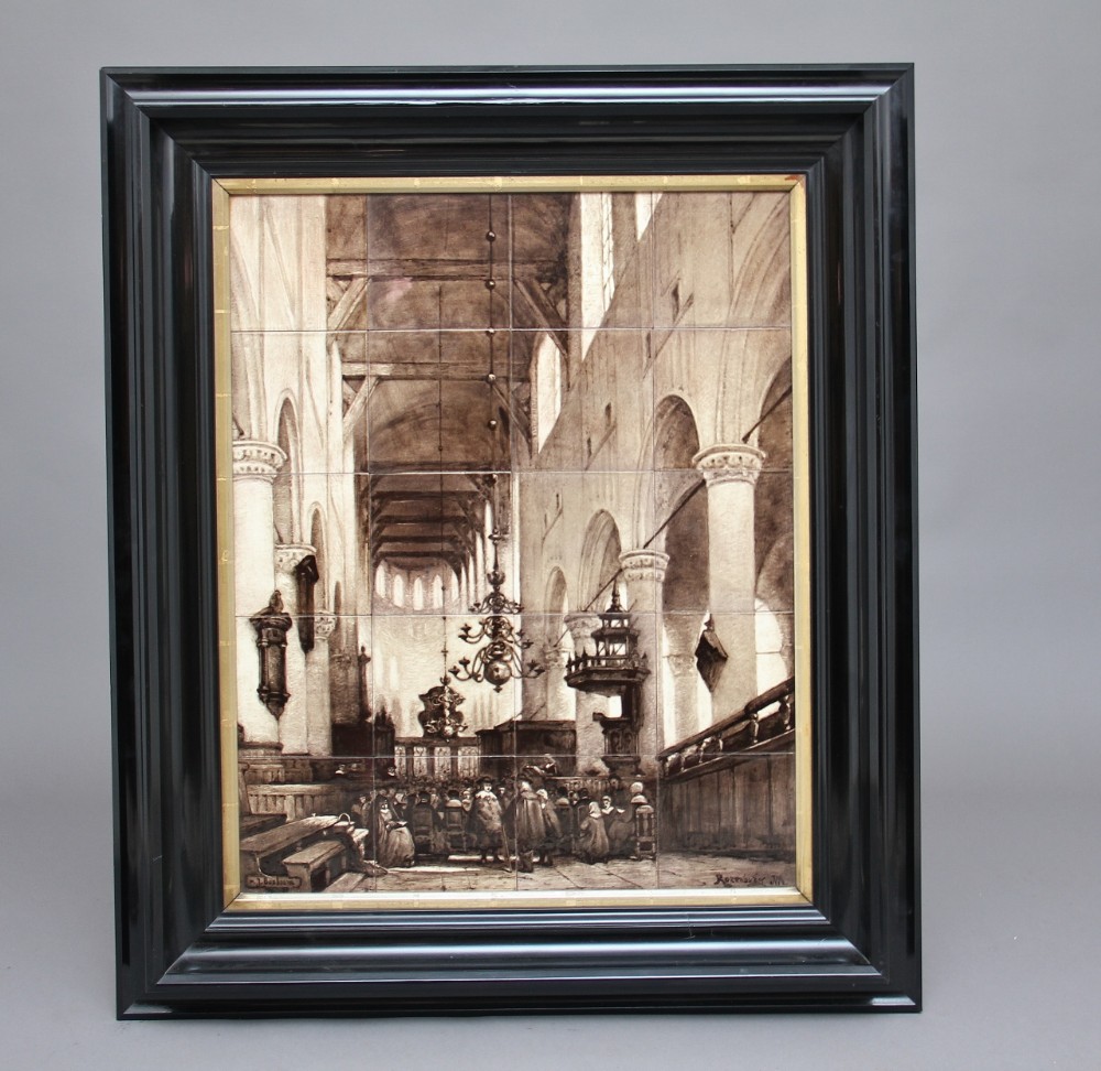 19th Century tile picture