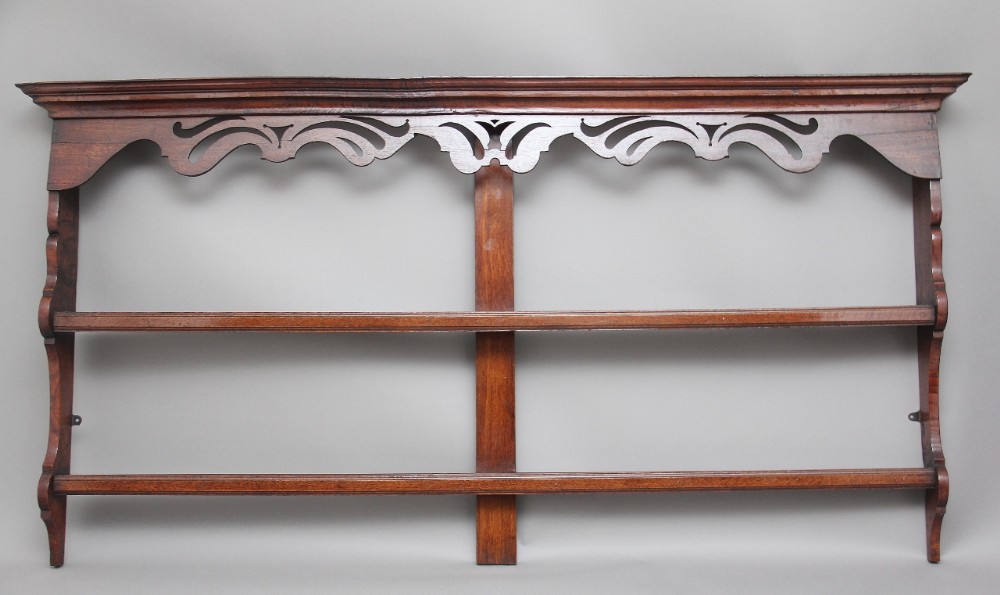 Large 18th Century oak hanging rack