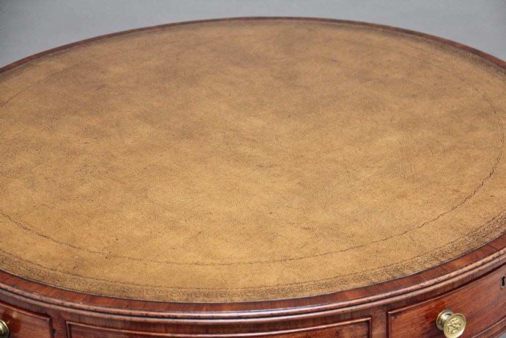 Early 19th Century mahogany drum table View XIII