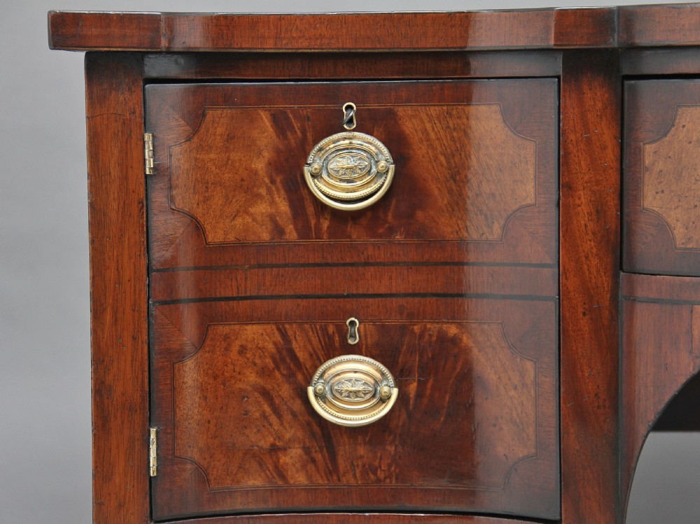 19th Century mahogany serpentine sideboard View IX