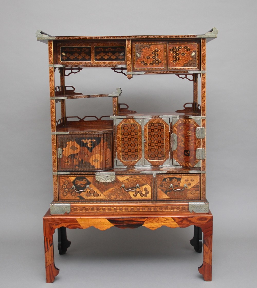 19th Century Japanese marquetry cabinet