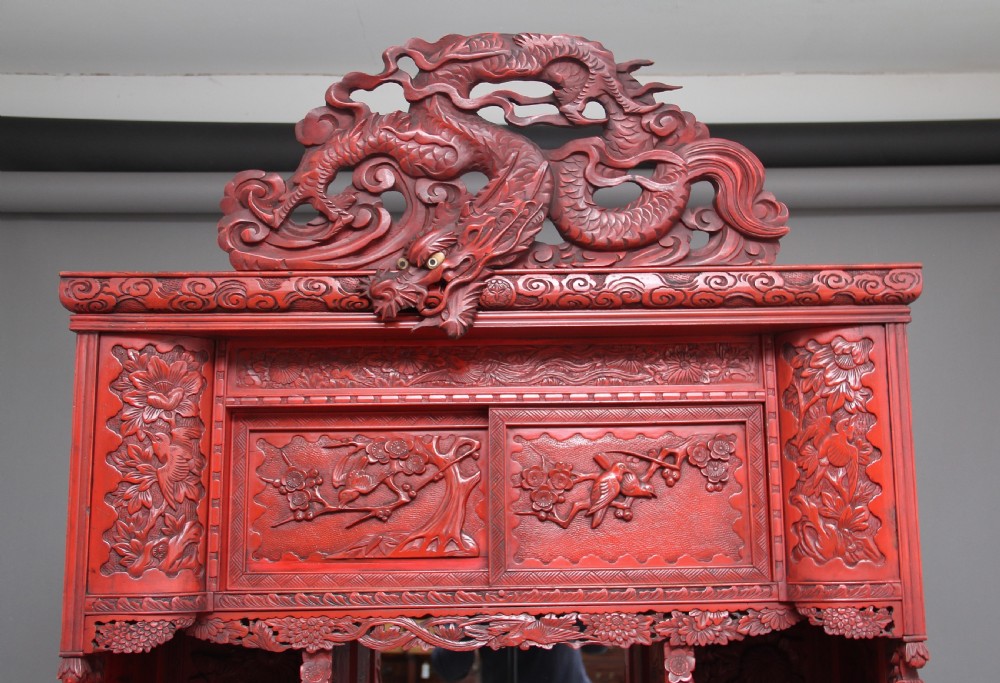 19th Century lacquered shodona cabinet View III