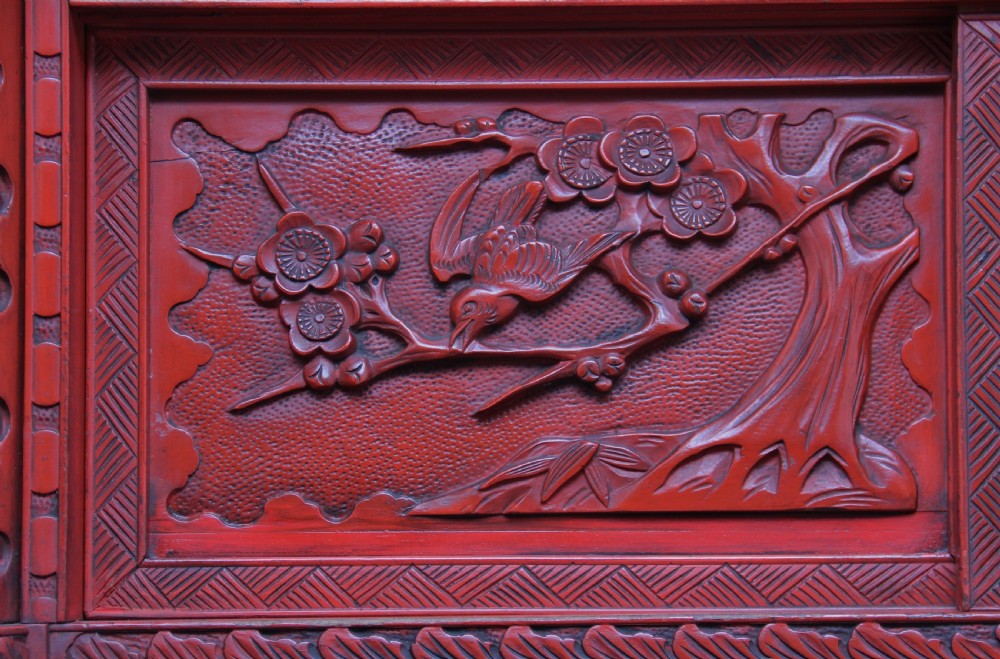 19th Century lacquered shodona cabinet View XX