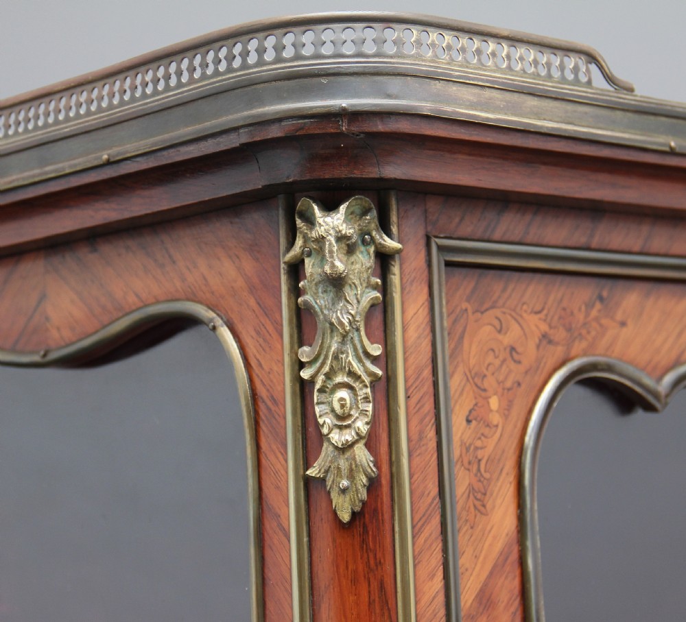 19th Century Kingwood display cabinet View X