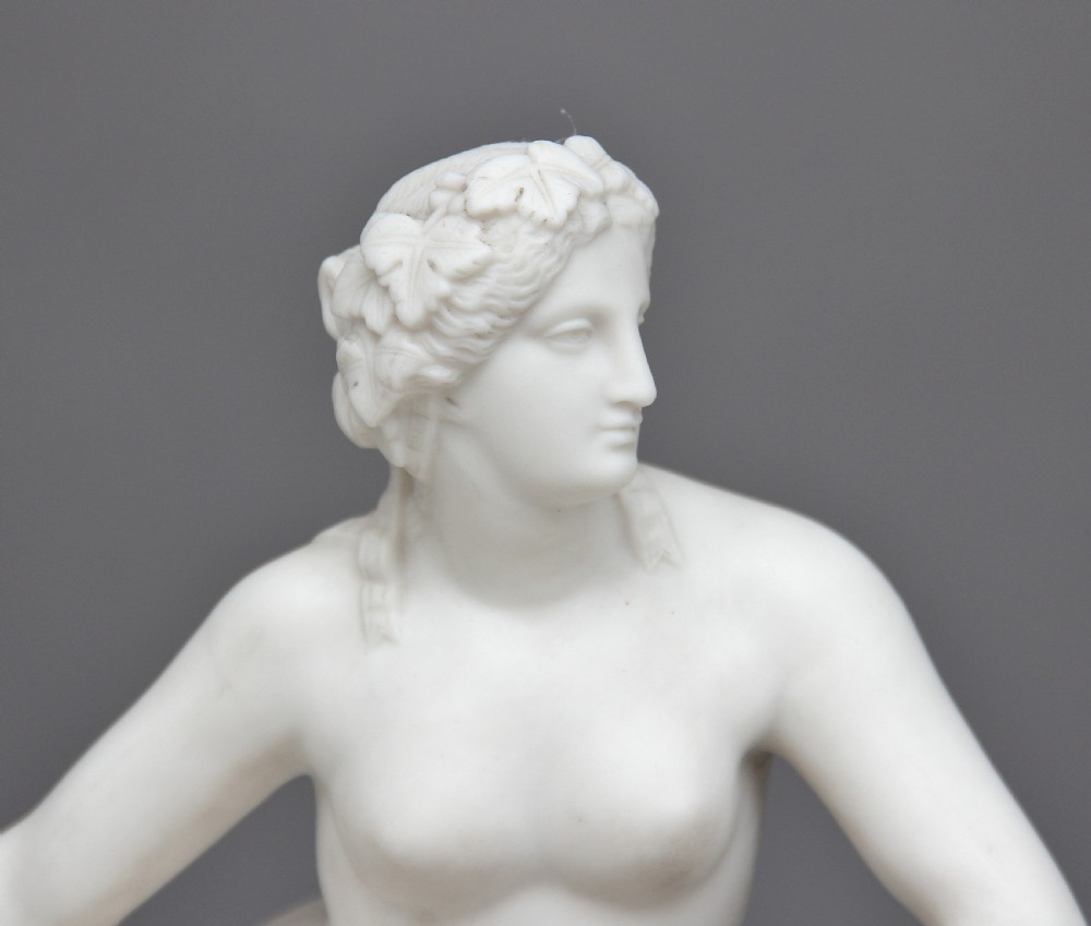 19th Century parian figure of Ariadne and the panther View VI