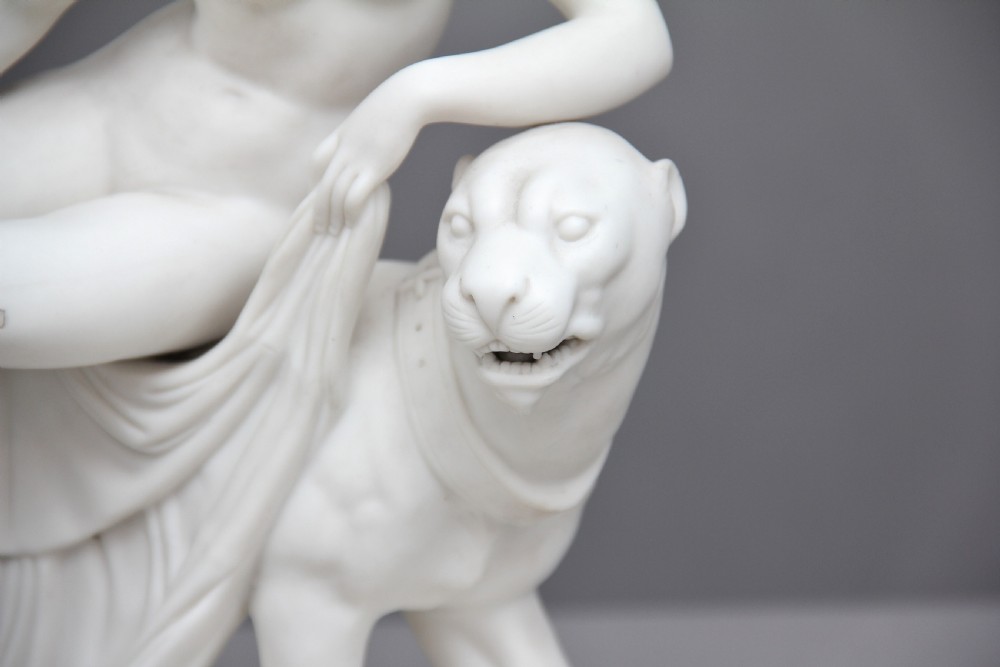 19th Century parian figure of Ariadne and the panther View VII