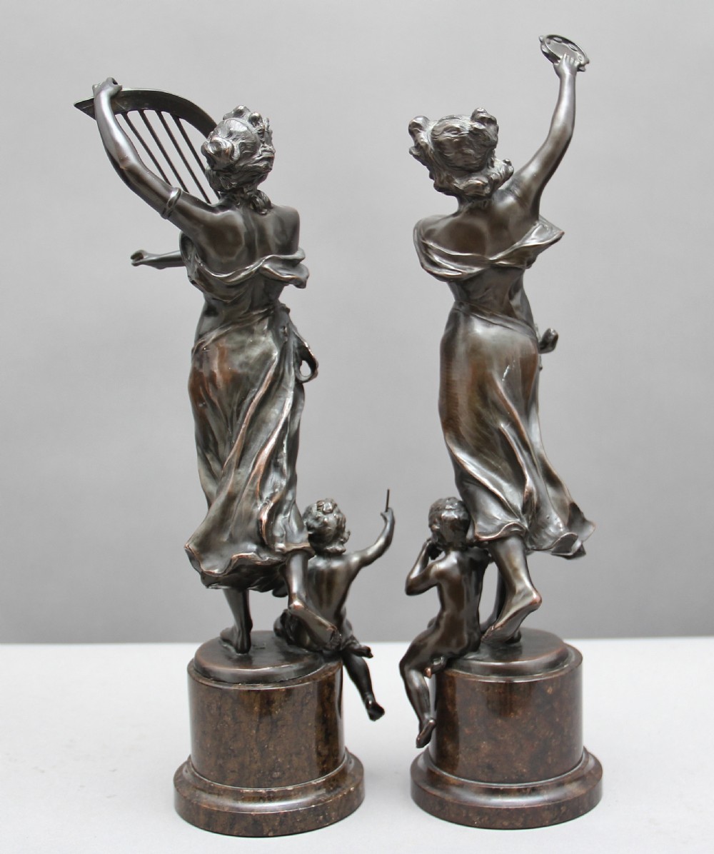 A pair of 19th Century classical bronze figures View IV