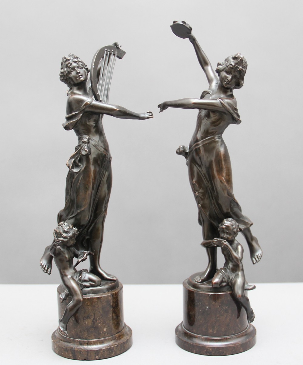 A pair of 19th Century classical bronze figures View VI